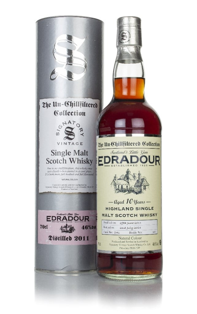 Edradour 10 Year Old 2011 (cask 241) - Un-Chillfiltered Collection (Signatory) 70cl