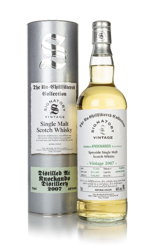 Knockando 13 Year Old 2007 (casks 304100 & 304104) - Un-Chillfiltered Collection (Signatory) 70cl
