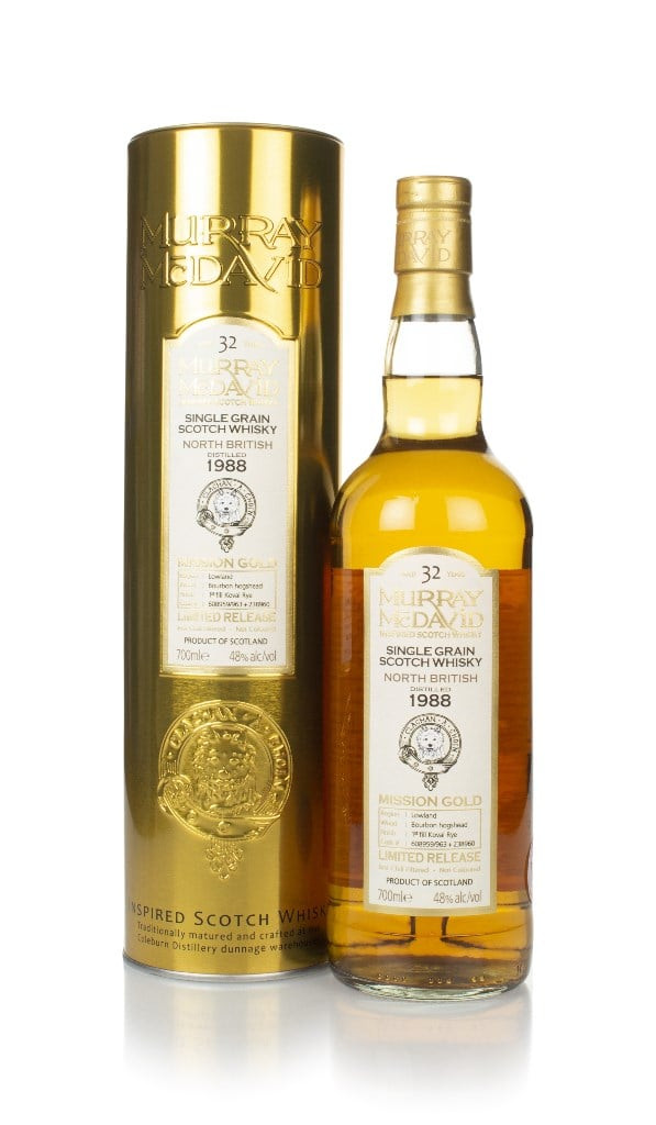 North British 32 Year Old 1988 (casks 608959/963 & 238960) - Mission Gold (Murray McDavid) 70cl