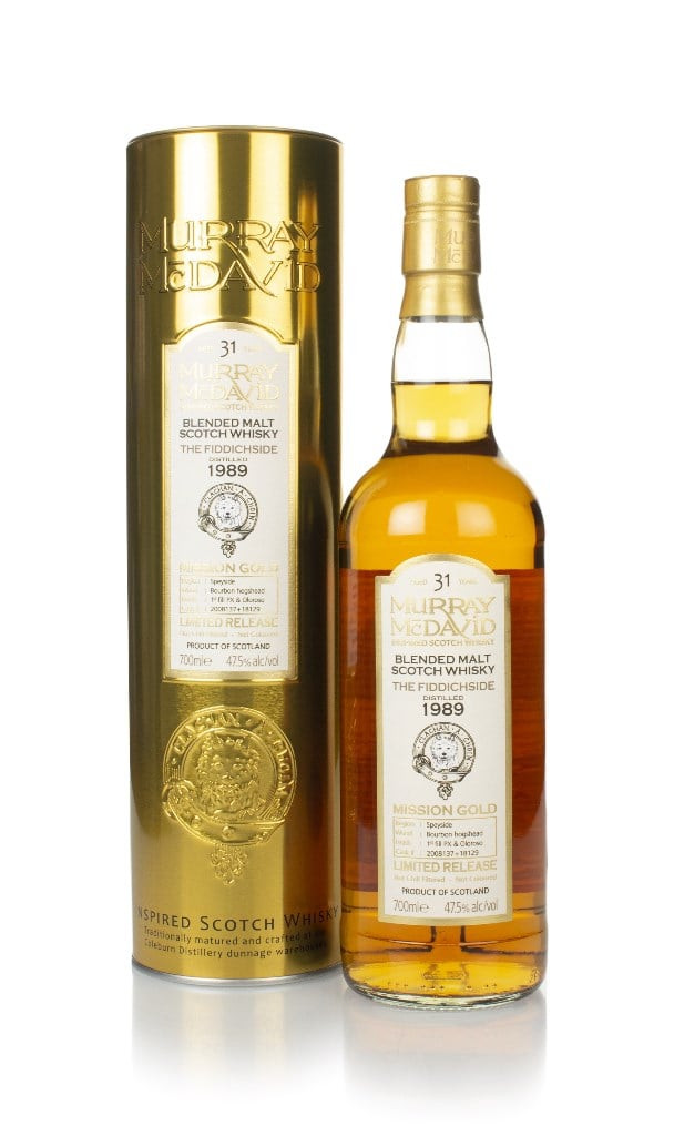 The Fiddichside 31 Year Old 1989 (casks 2008137 & 18129) - Mission Gold (Murray McDavid) 70cl