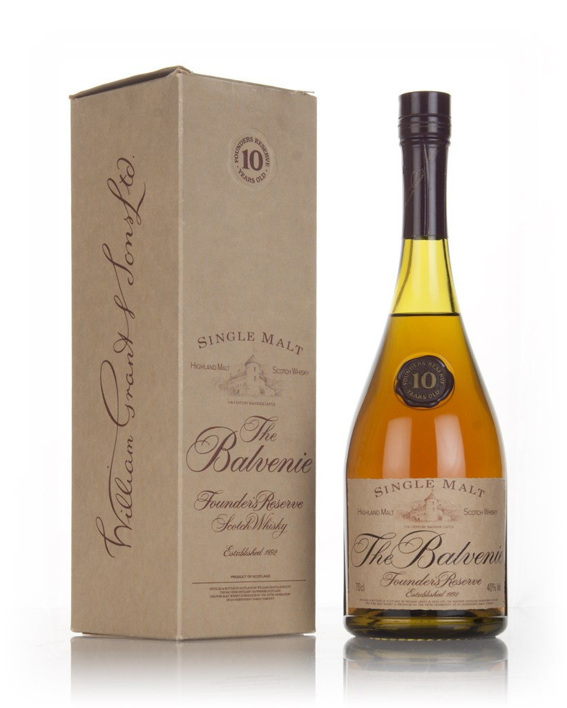 Balvenie 10 Year Old Founder's Reserve - Cognac Bottle 70cl Whisky