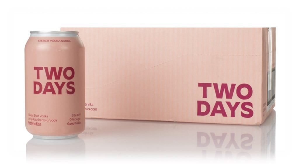 Two Days Vodka Raspberry Soda (12 x 330ml) 396cl