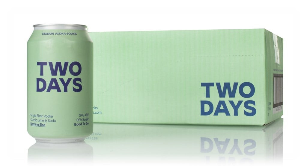 Two Days Vodka Lime Soda (12 x 330ml) 396cl