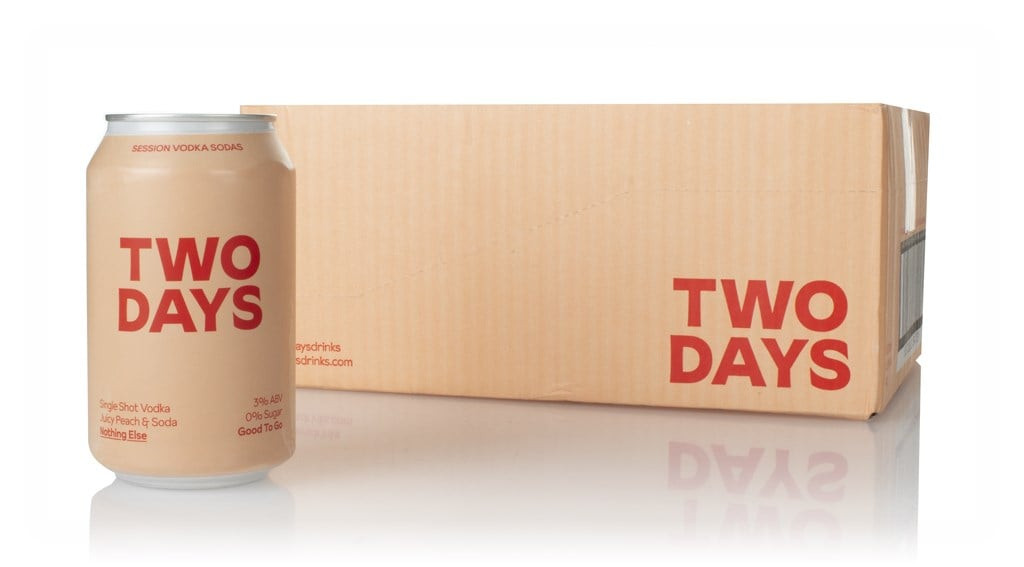 Two Days Vodka Peach Soda (12 x 330ml) 396cl