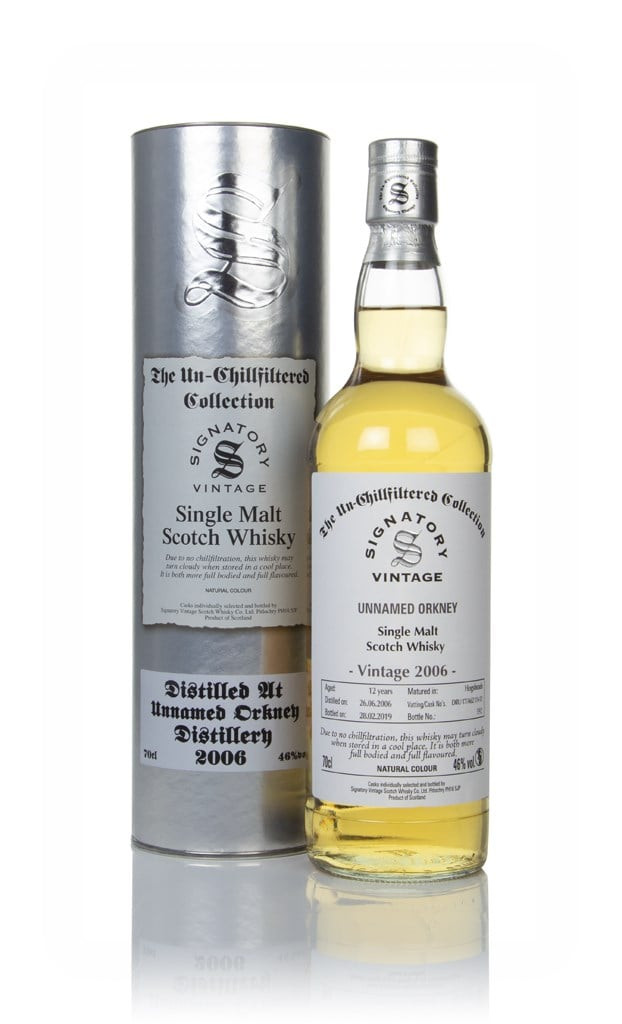 Unnamed Orkney 12 Year Old 2006 (casks 17/A62 11 & 12) - Un-Chillfiltered Collection (Signatory) 70cl