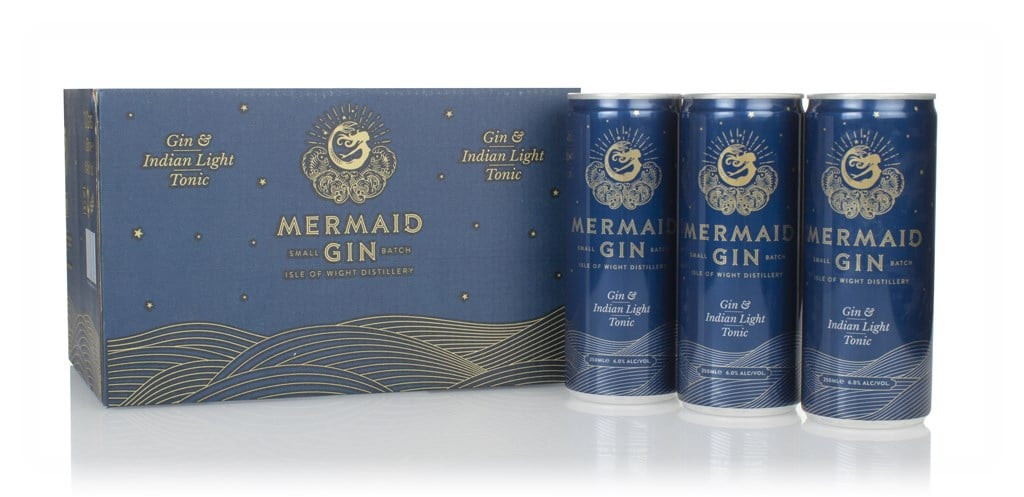 Mermaid Gin & Indian Light Tonic (12 x 250ml) 300cl