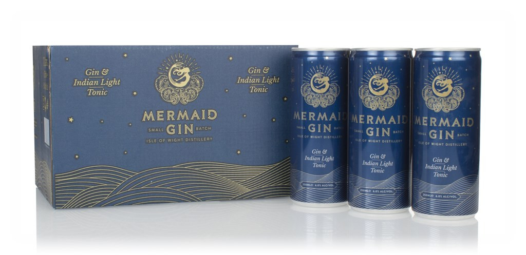 Mermaid Gin & Indian Light Tonic (12 x 250ml) 300cl