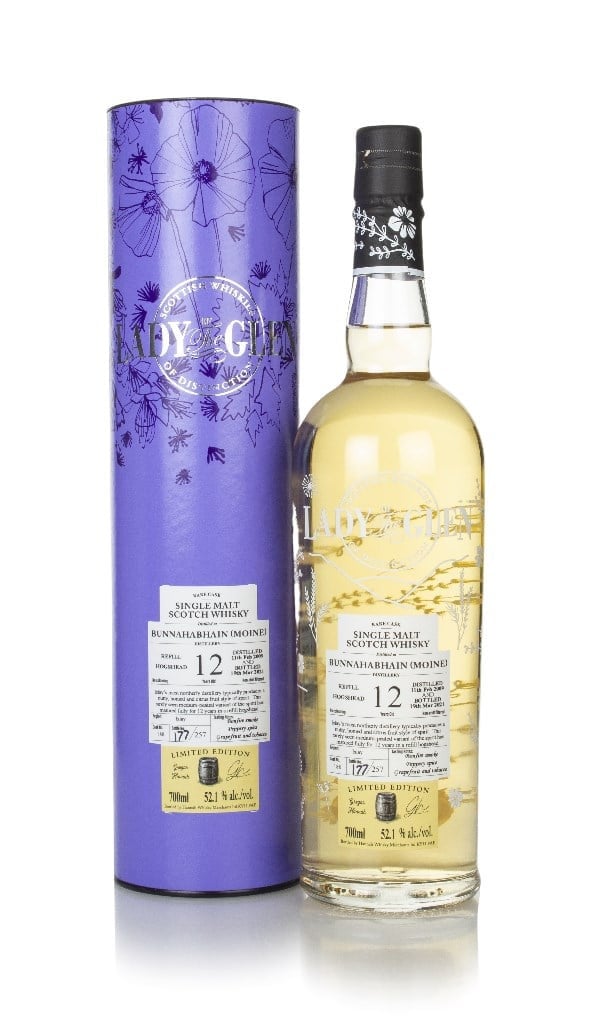 Bunnahabhain Moine 12 Year Old 2009 (cask 188) - Lady of the Glen (Hannah Whisky Merchants) 70cl