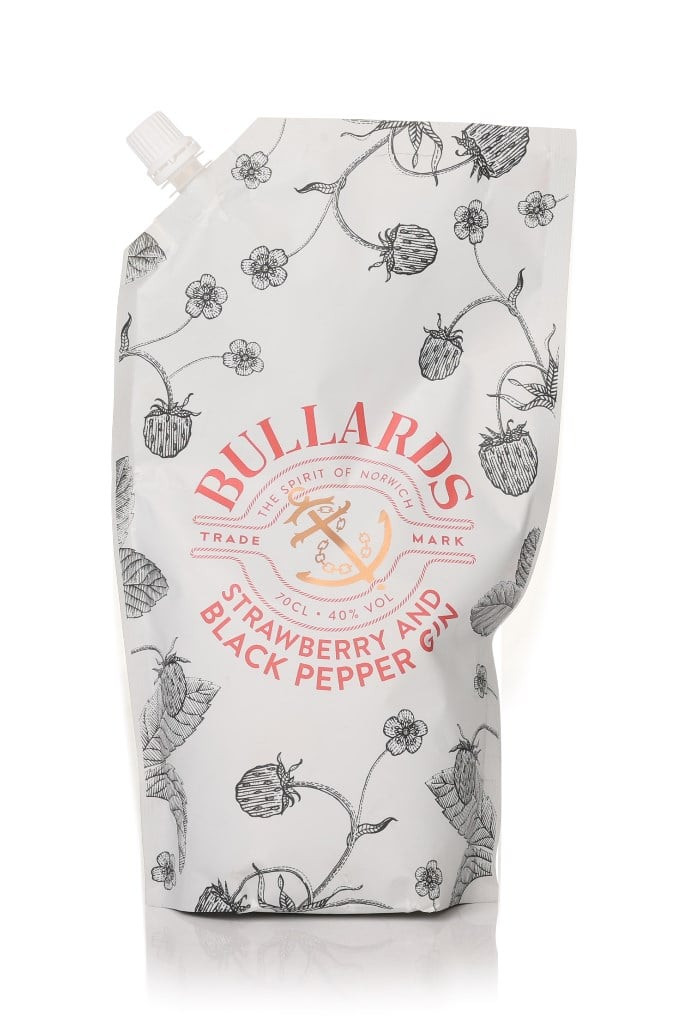 Bullards Strawberry & Black Pepper Gin Pouch 70cl