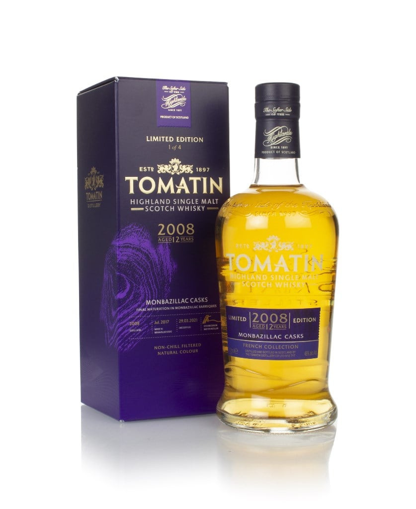 Tomatin 12 Year Old 2008 Monbazillac Cask Finish - French Collection 70cl