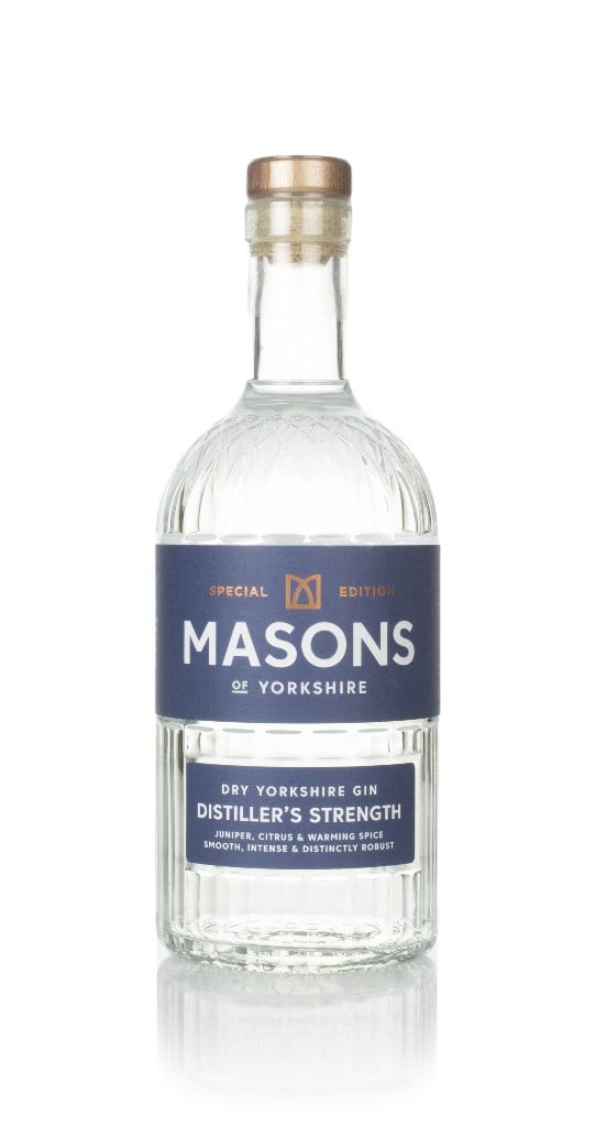 Masons Dry Yorkshire Gin -  Distiller's Strength 70cl
