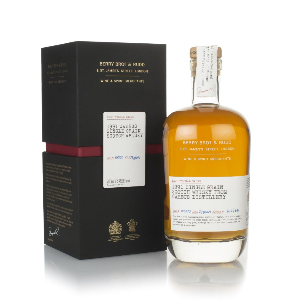 Cambus 29 Year Old 1991 (cask 103023) - Exceptional Casks (Berry Bros. & Rudd) 70cl