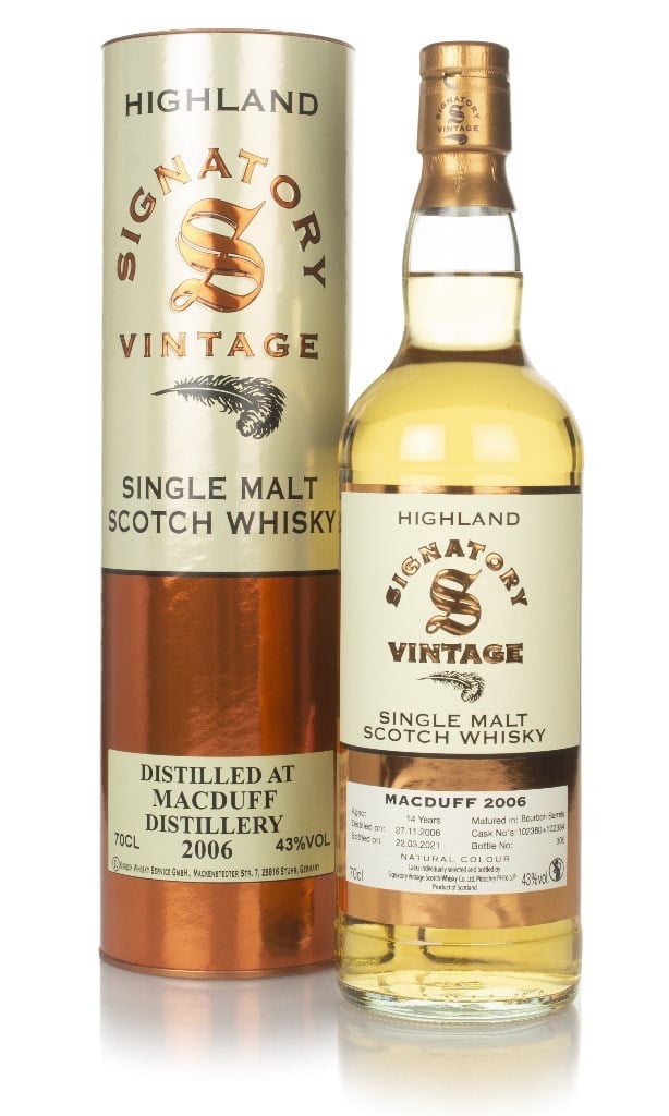 Macduff 14 Year Old 2006 (casks 102380 & 102384) - Signatory 70cl
