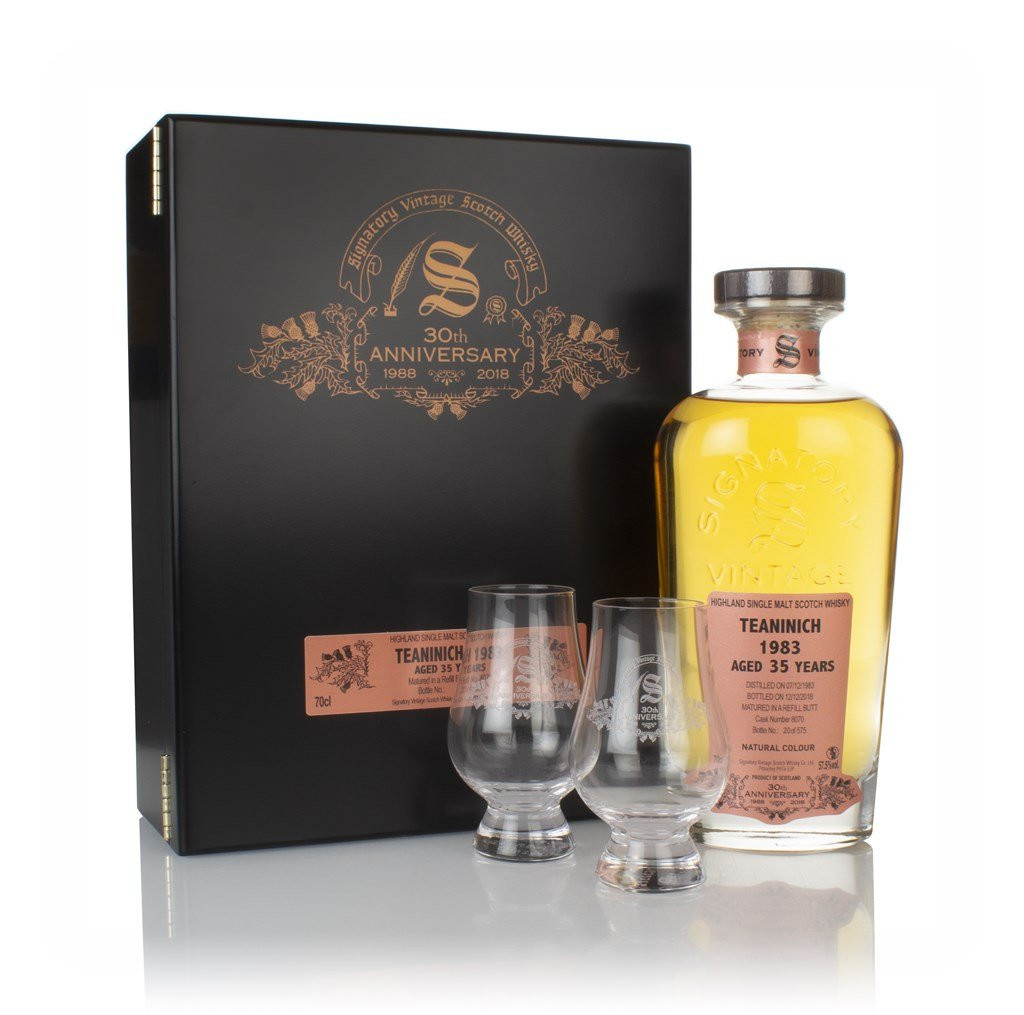 Teaninich 35 Year Old 1983 (cask 8070) - 30th Anniversary Gift Box (Signatory) 70cl