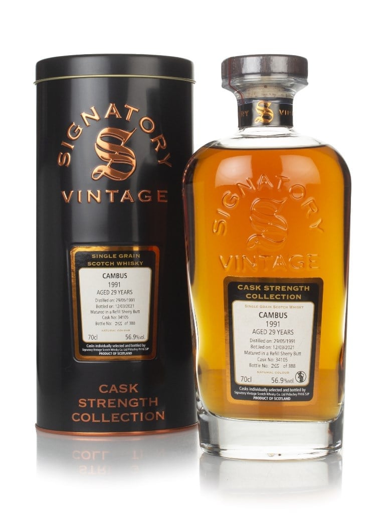 Cambus 29 Year Old 1991 (cask 34105) - Cask Strength Collection (Signatory) 70cl