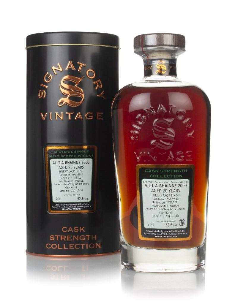 Allt-á-Bhainne 20 Year Old 2000 (cask 11) - Cask Strength Collection (Signatory) 70cl