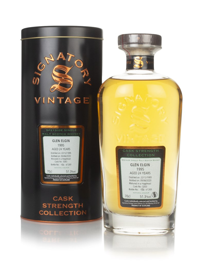 Glen Elgin 24 Year Old 1995 (cask 3263) - Cask Strength Collection (Signatory) 70cl