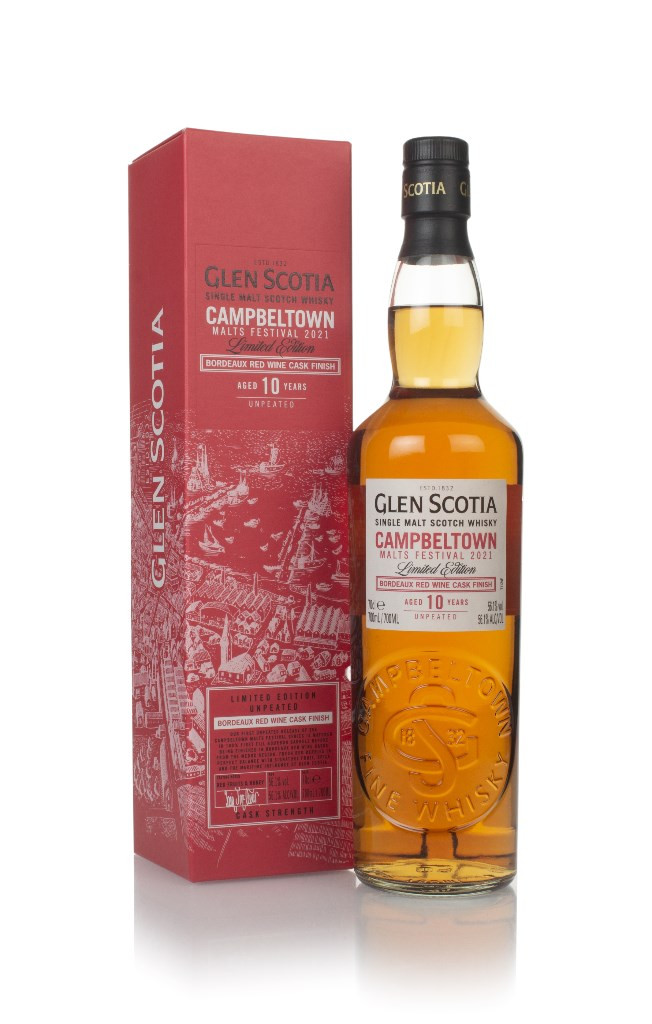 Glen Scotia 10 Year Old (Bordeaux Red Wine Cask Finish) - Campbeltown Malts Festival 2021 70cl