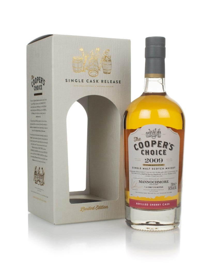 Mannochmore 12 Year Old 2009 (cask 1445) - The  Cooper's Choice (The Vintage Malt Whisky Co.) 70cl