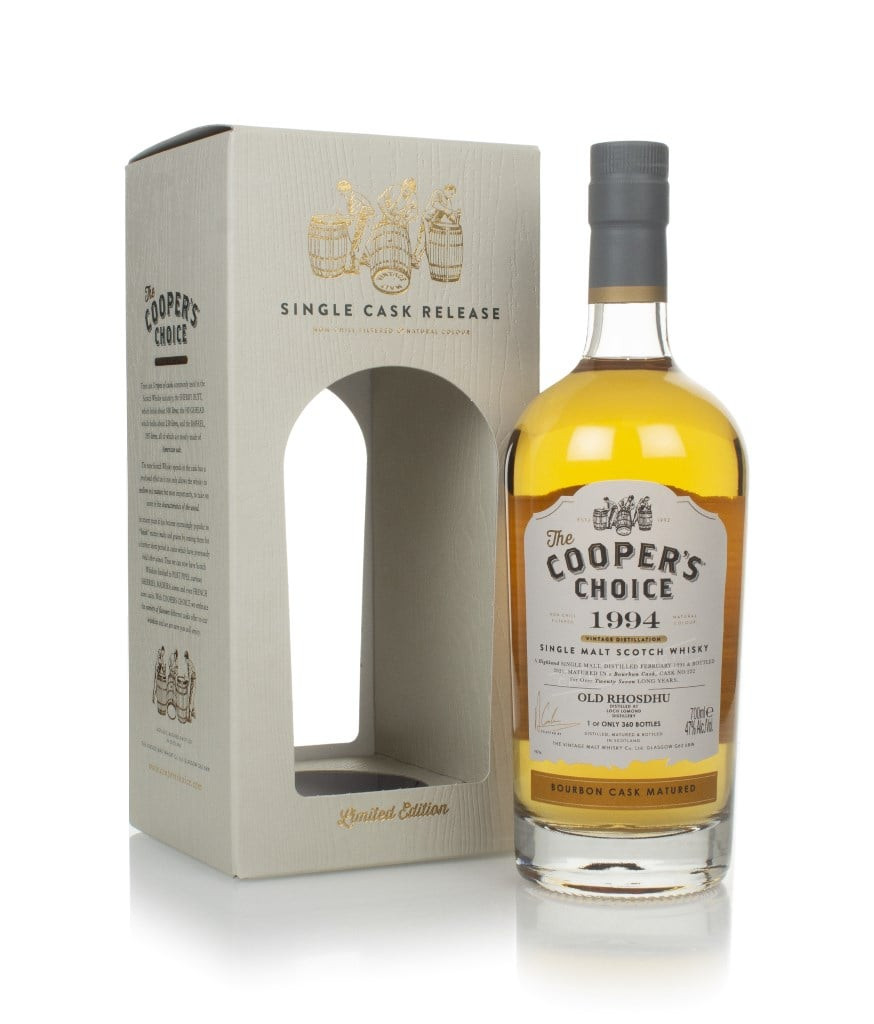 Old Rhosdhu 27 Year Old 1994 (cask 222) -  The Cooper's Choice (The Vintage Malt Whisky Co.) 70cl
