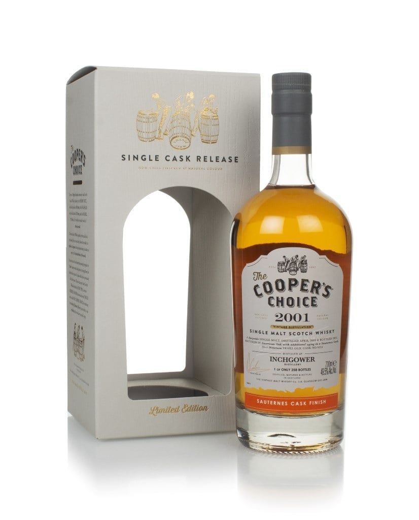 Inchgower 19 Year Old 2001 (cask 9334) - The Cooper's Choice (The Vintage Malt Whisky Co,)