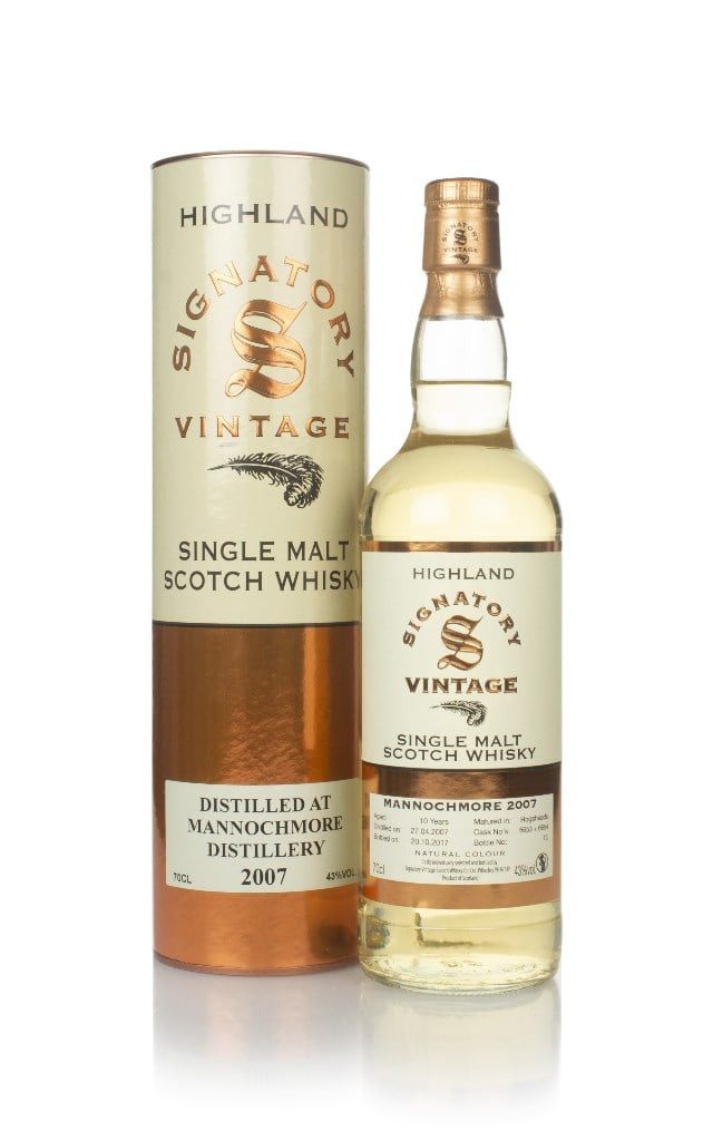 Mannochmore 10 Year Old 2007 (casks 6653 & 6654) - Signatory 70cl