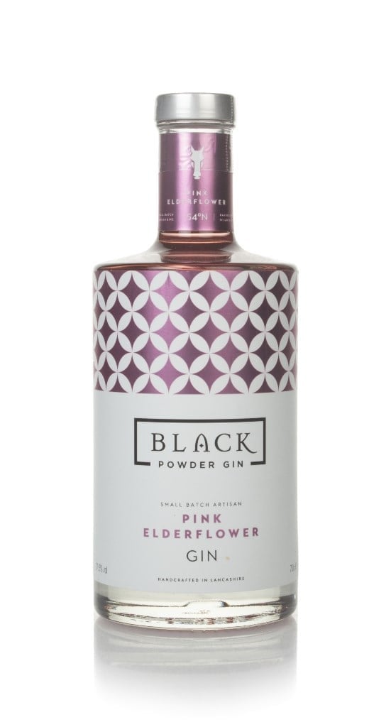 Black Powder Pink Elderflower Gin 70cl