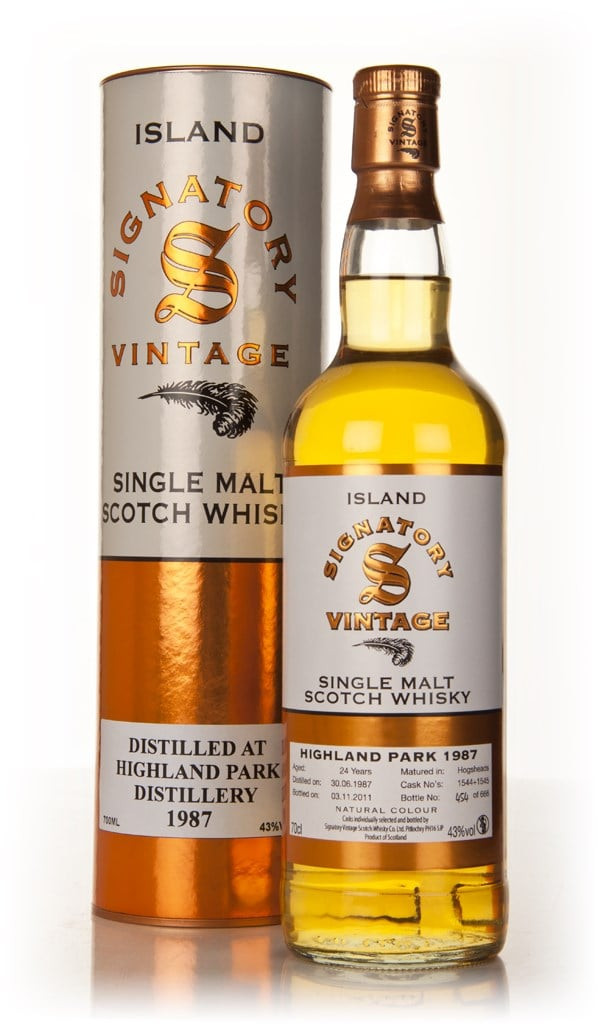 Highland Park 24 Year Old 1987 (Signatory) 70cl