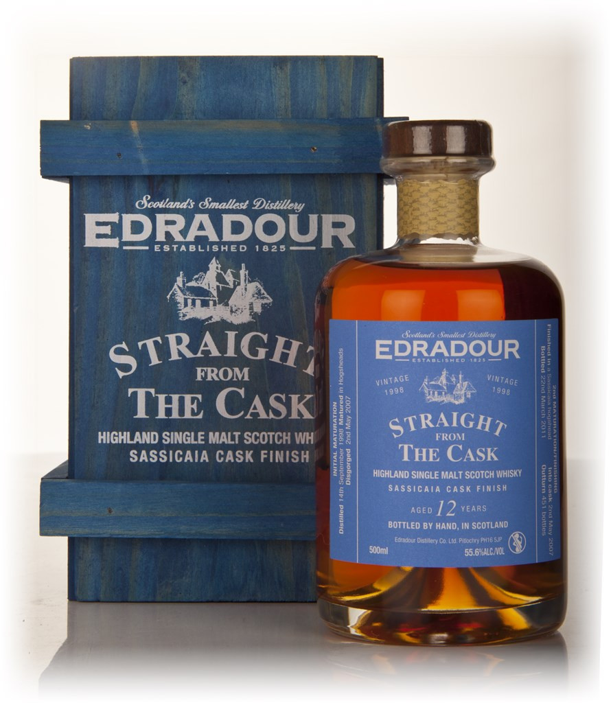 Edradour 12 Year Old 1998 Sassicaia Cask Finish - Straight from the Cask 55.6% 50cl