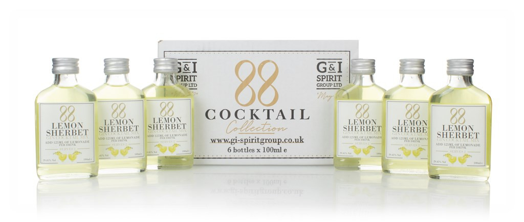 88 Cocktail Lemon Sherbet Gin Cocktail Mix (6 x 100ml) 60cl