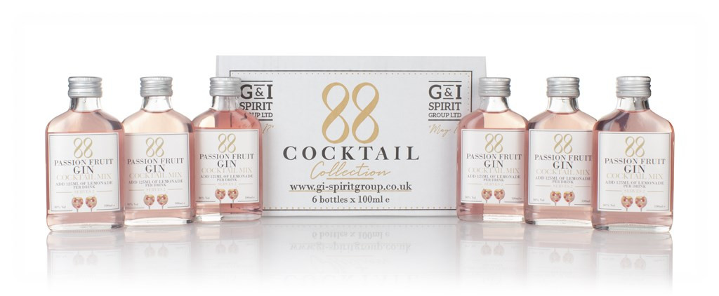 88 Cocktail Passion Fruit Gin Cocktail Mix (6 x 100ml) 60cl