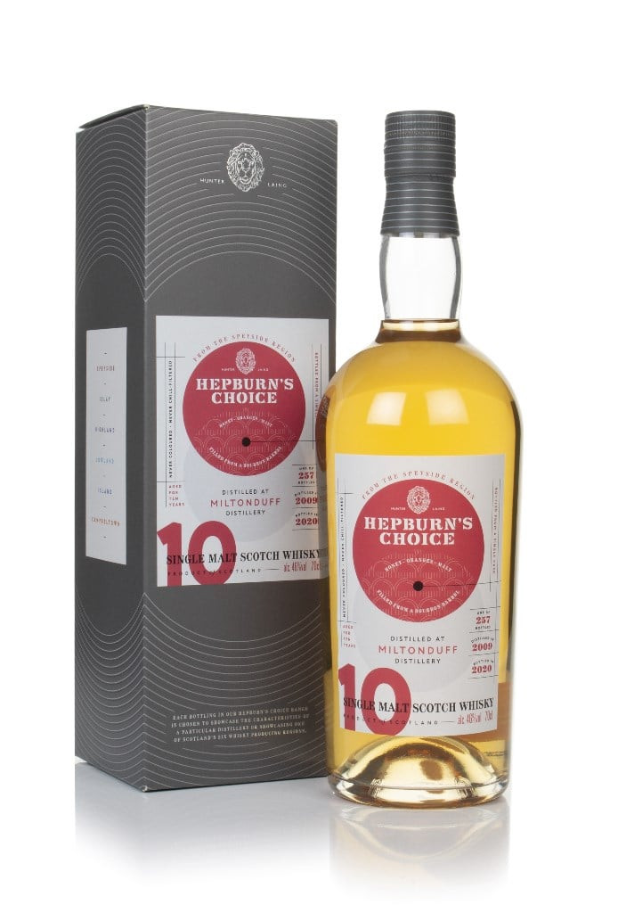 Miltonduff 10 Year Old 2009 - Hepburn's Choice (Langside) 70cl