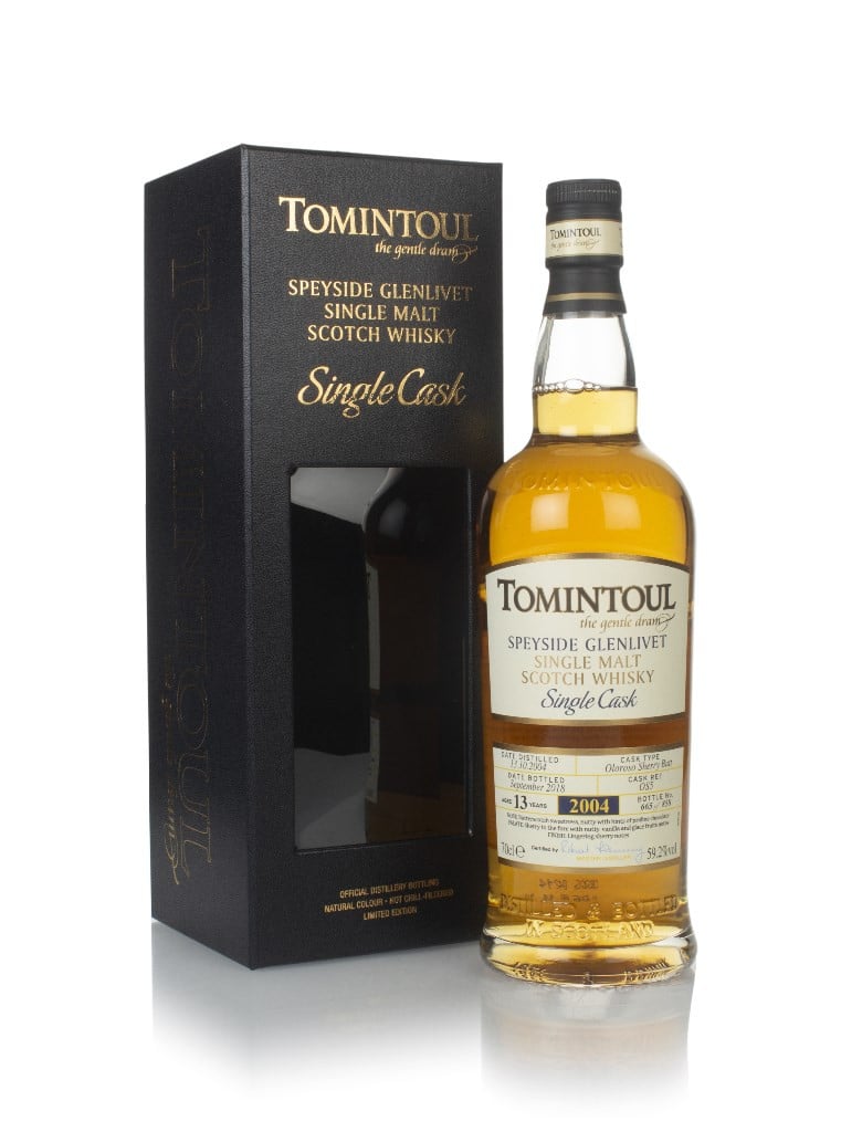 Tomintoul 13 Year Old 2004 (cask 5) - Oloroso Sherry Butt Matured 70cl