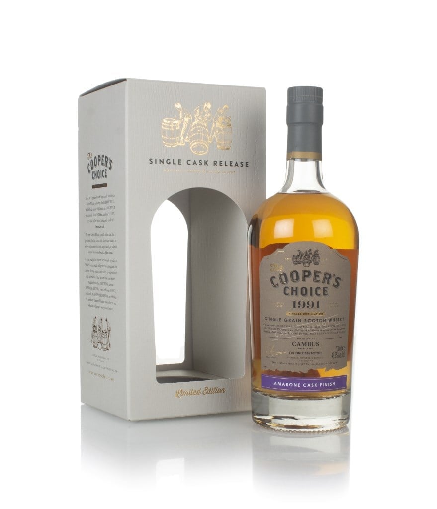 Cambus 29 Year Old 1991 (cask 9067) - The Cooper's Choice (The Vintage Malt Whisky Co.) 70cl