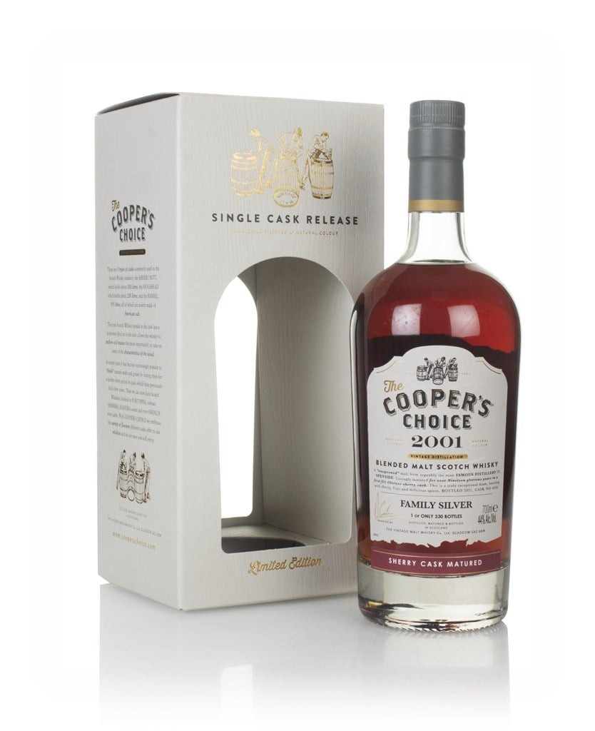 Family Silver 19 Year Old 2001 (cask 4630) - The Cooper's Choice (The Vintage Malt Whisky Co.) 70cl