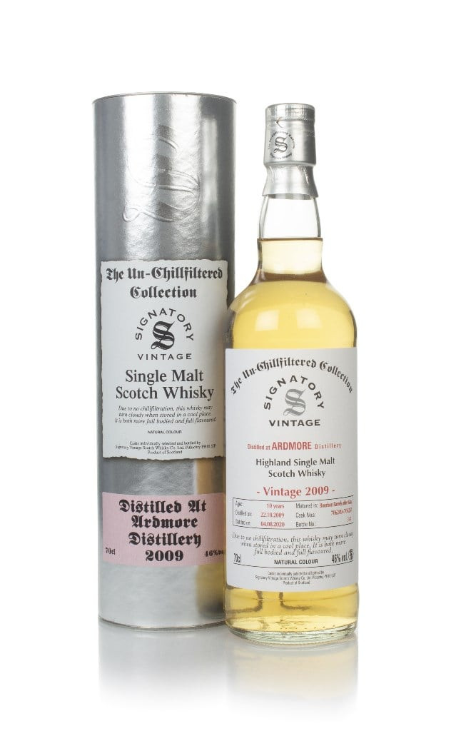 Ardmore 10 Year Old 2009 (casks 706249 & 706251) - Un-Chillfiltered Collection (Signatory) 70cl