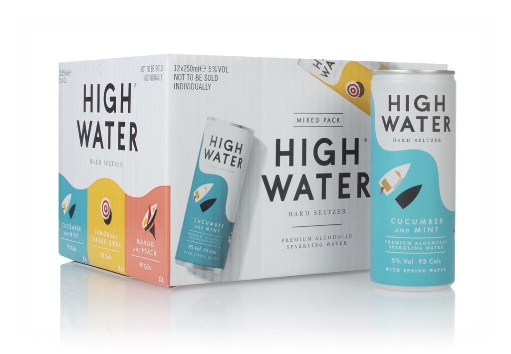 High Water Mixed Pack Hard Seltzer (12 x 250ml) 300cl