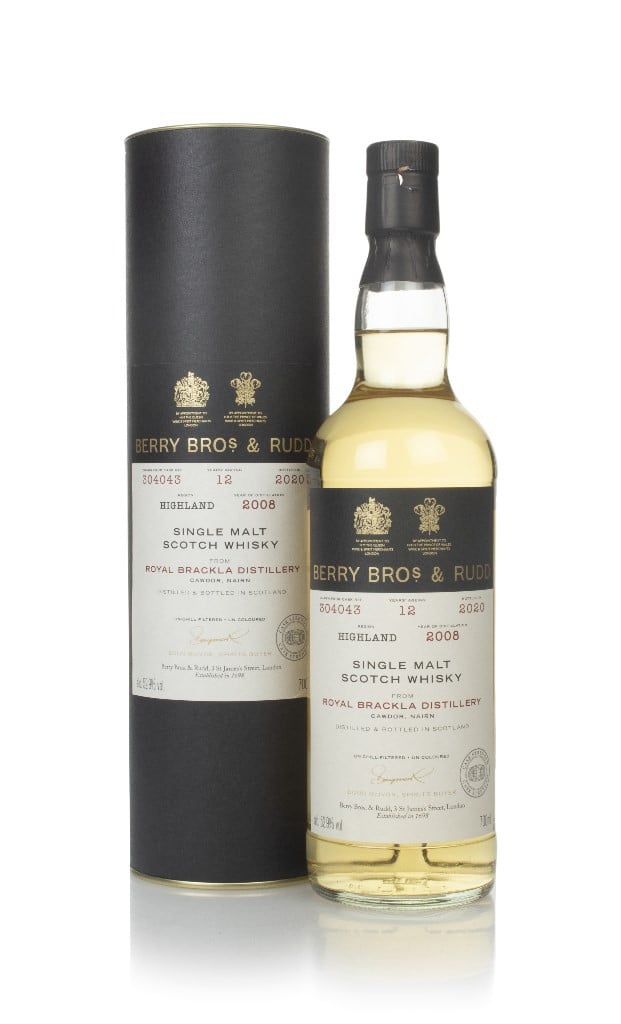 Royal Brackla 12 Year Old 2008 (cask 304043) - Berry Bros. & Rudd 70cl