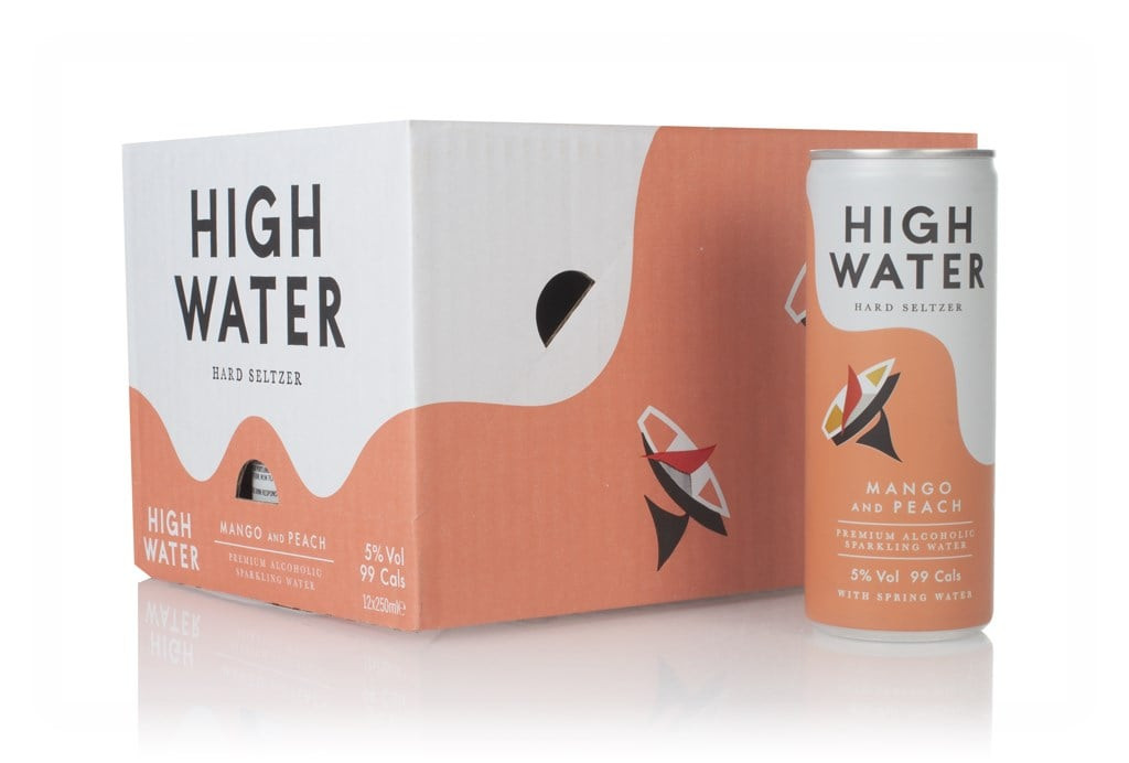 High Water Mango & Peach Hard Seltzer (12 x 250ml) 300cl