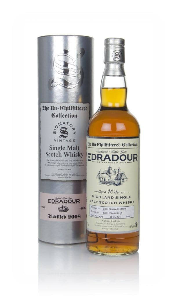 Edradour 10 Year Old 2008 (cask 371) - Un-Chillfiltered Collection (Signatory) 70cl