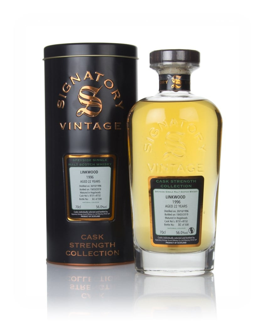 Linkwood 22 Year Old 1996 (casks 8731 & 8732) - Cask Strength Collection (Signatory) 70cl