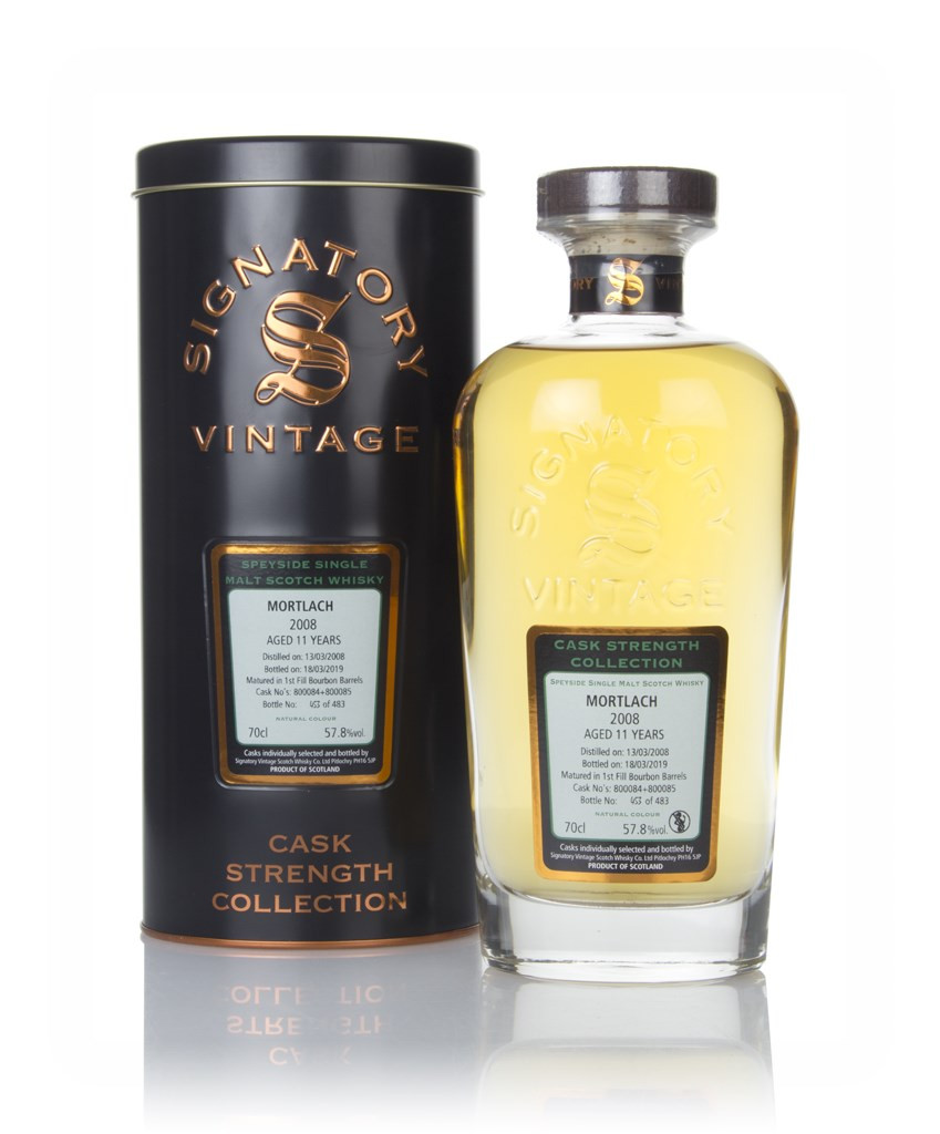 Mortlach 11 Year Old 2008 (casks 800084 & 800085) - Cask Strength Collection (Signatory) 70cl