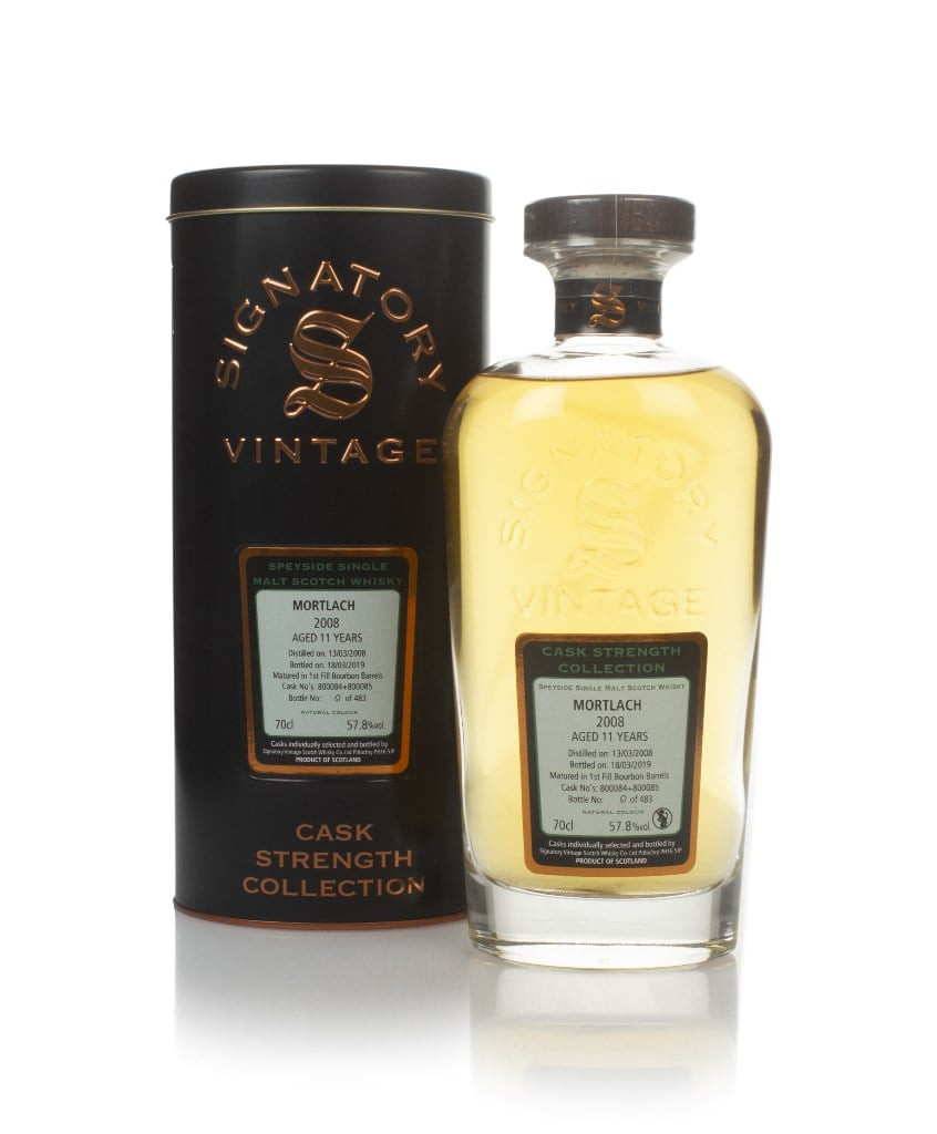 Mortlach 11 Year Old 2008 (cask 800084 & 800085) - Cask Strength Collection (Signatory) 70cl