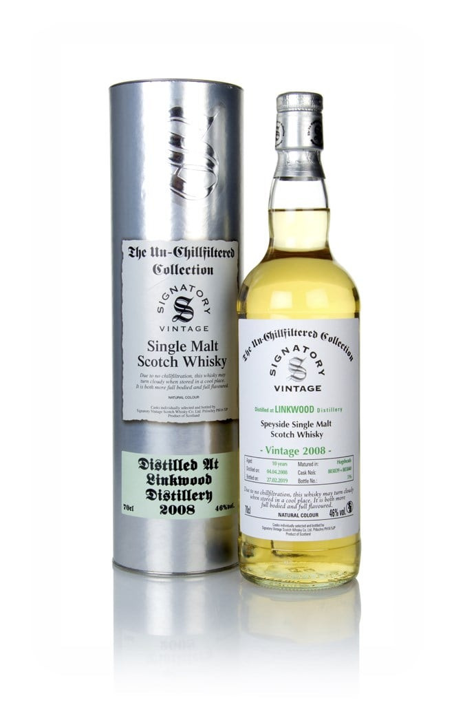Linkwood 10 Year Old 2008 (casks 803839 & 803840) - Un-Chillfiltered Collection (Signatory) 70cl