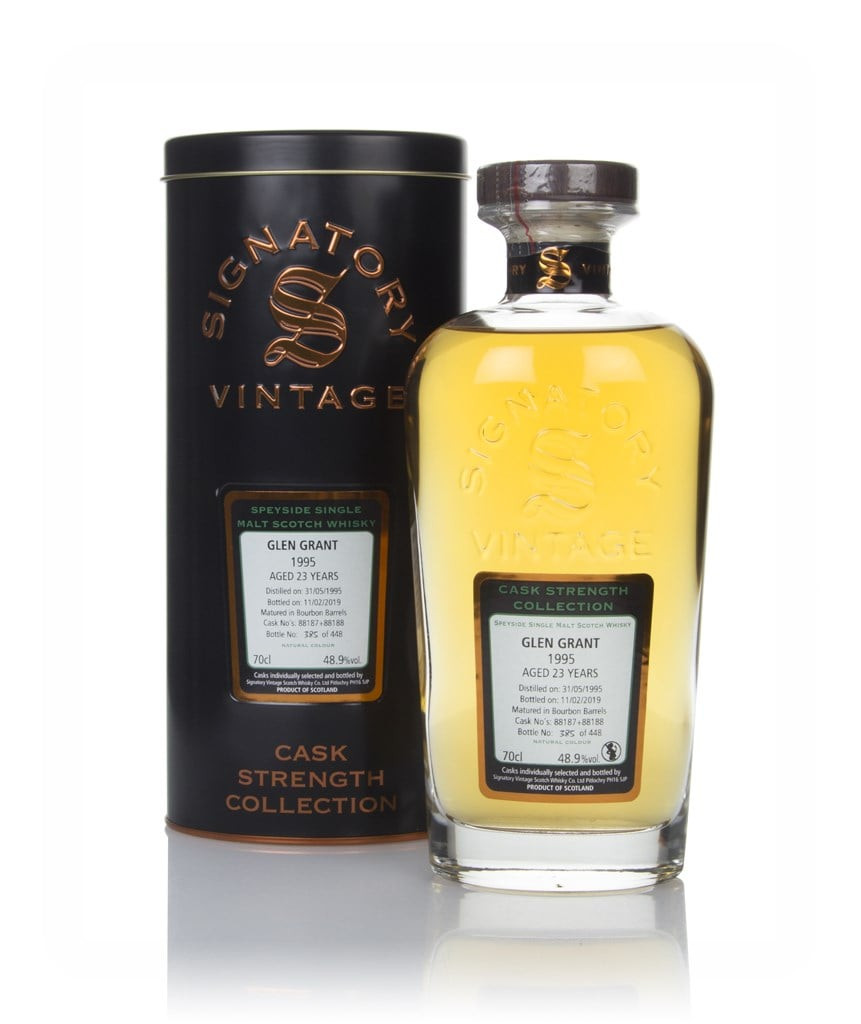 Glen Grant 23 Year Old 1995 (casks 88187 & 88188) - Cask Strength Collection (Signatory) 70cl