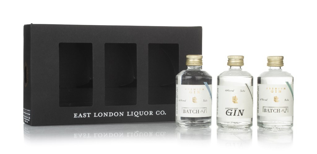 East London Liquor Company Gin Triple Pack (3 x 50ml) 15cl