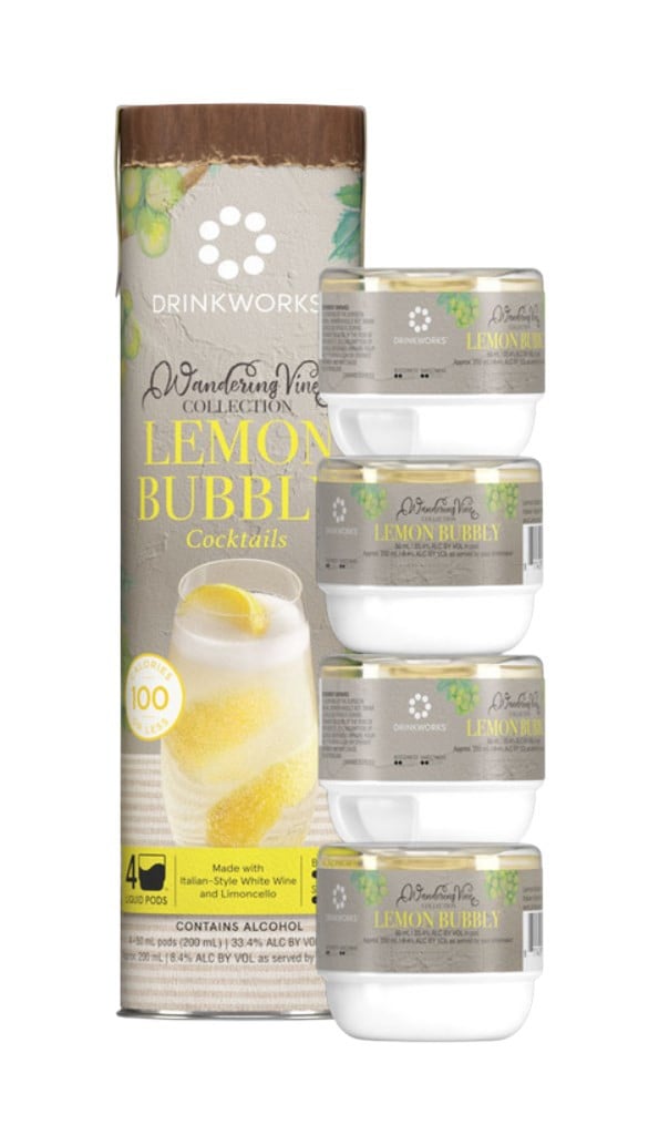 Drinkworks Lemon Bubbly Tube (4x Pods) 20cl