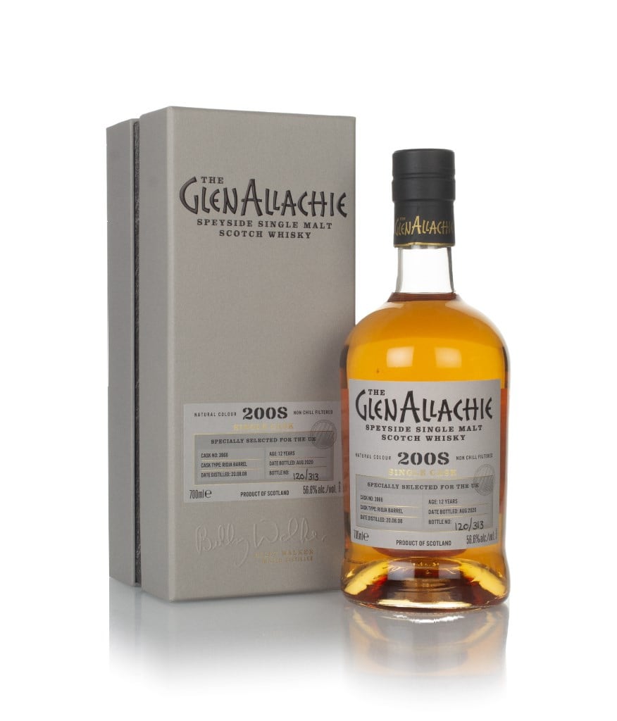 GlenAllachie 12 Year Old 2008 (cask 3966) - Rioja Barrel 70cl