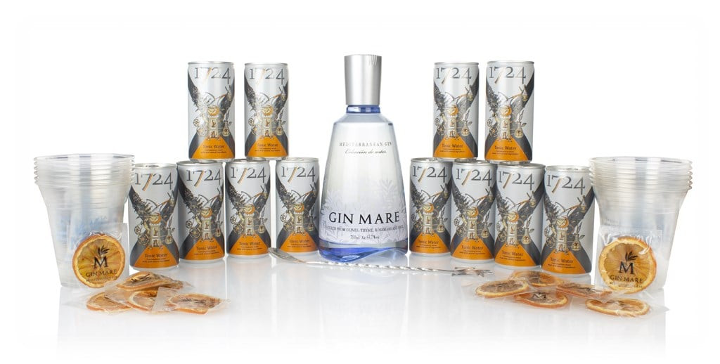 Gin Mare and 1724 Tonic Home Bar Set 70cl