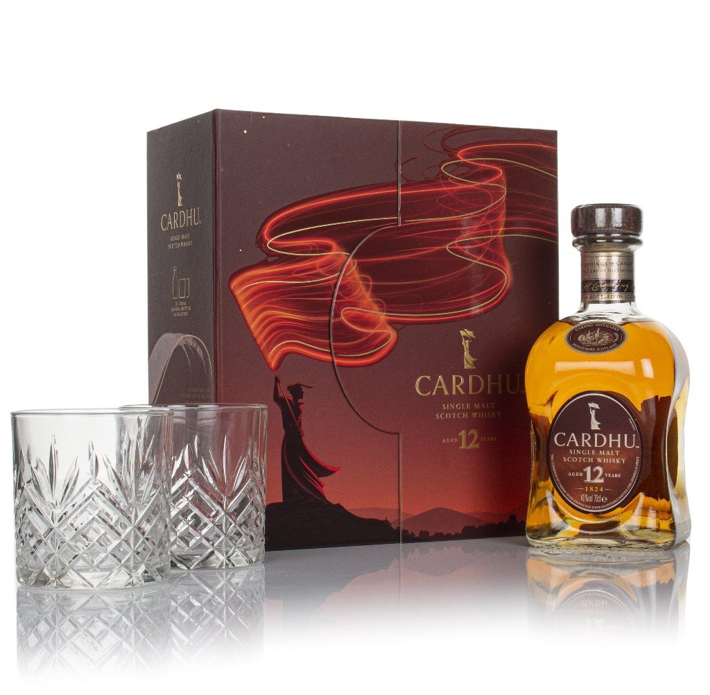Cardhu 12 Year Old Gift Pack with 2x Glasses 70cl